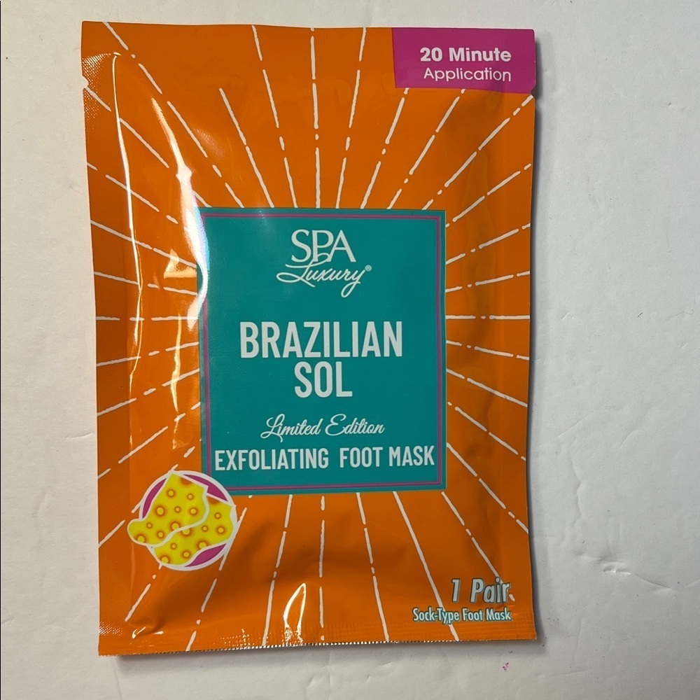 Brazilian Sol Exfoliating Foot Mask - Orange